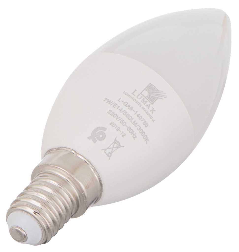 L-GA6-140730-LAMPE LED SMD OPAQUE C37 E14 220V L-GAMMA