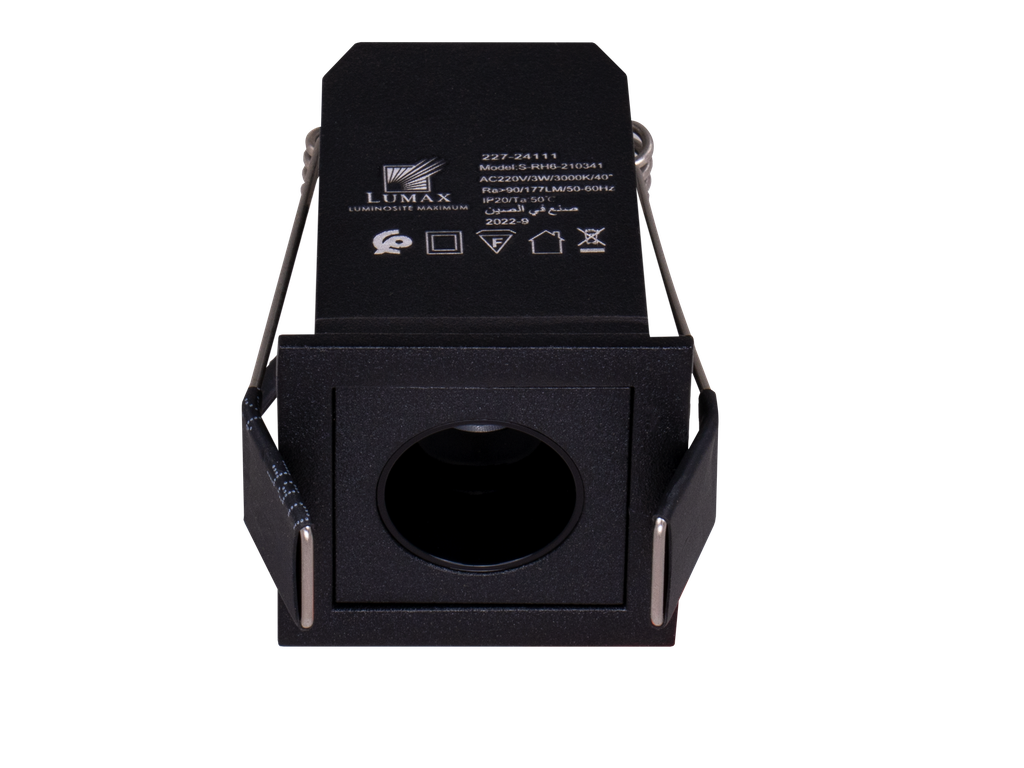 227-24111-SPOT LINEAIRE LED A ENCASTRER FIXE CARRE 220V 40°