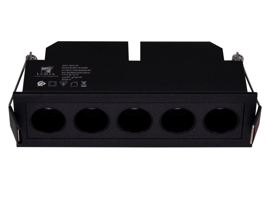 227-24115-SPOT LINEAIRE LED A ENCASTRER FIXE RECTANGULAIRE 220V 40°