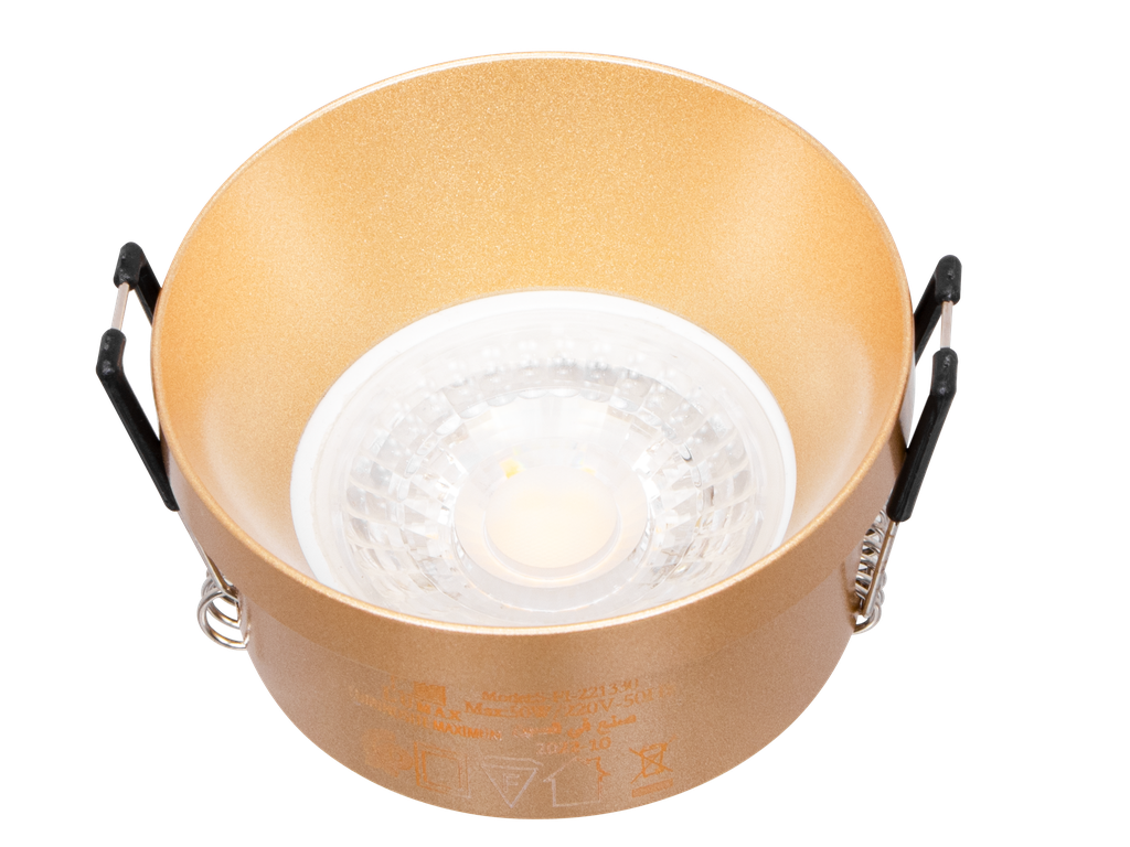 221-MALE-115-CADRE SPOT MR16 FIXE A ENCASTRER ROND ALUMNIUM