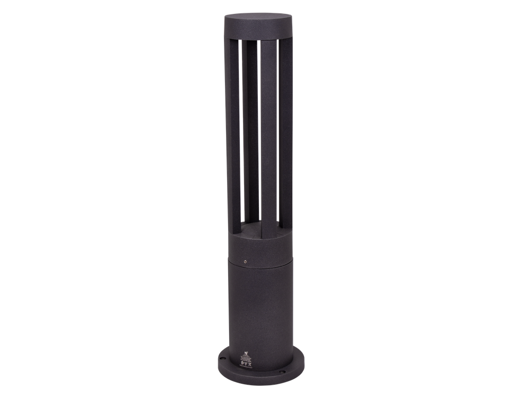 [32-3-ACOCE-613] 32-3-ACOCE-613-BORNE JARDIN LED IP54 H60CM 220V (7W, 3000K, GRIS FONCE)