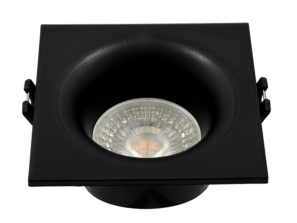 22-1-SALMA-SN-SPOT GU10 A ENCASTRER CARRE FIXE RETRAIT PVC