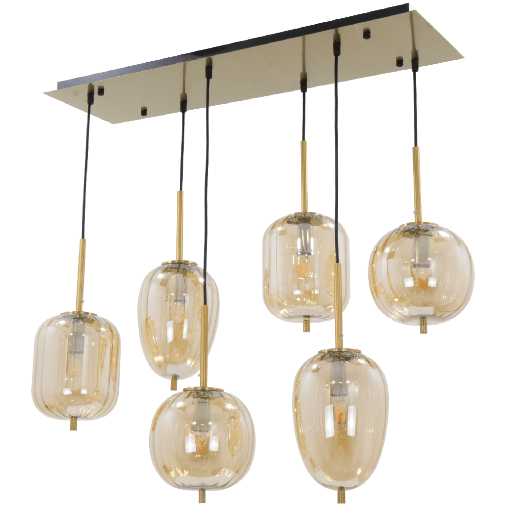 803-GAREN-082-SUSPENSION 6*E14 L800*340*H1200MM 220V GAREN