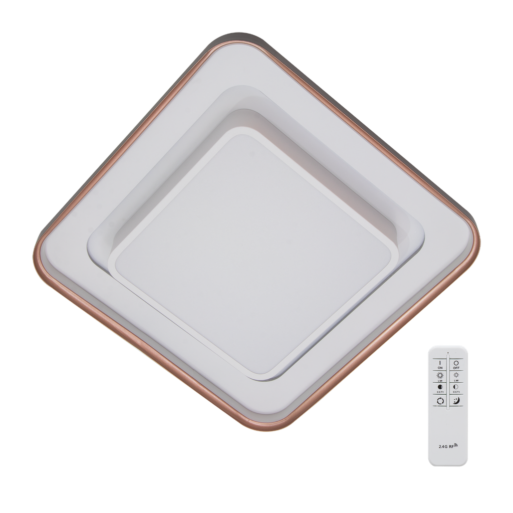 802-HAGNE-055-PLAFONNIER DECORATIVE LED APPARENT CARRE D500*500*H70MM HAGNE