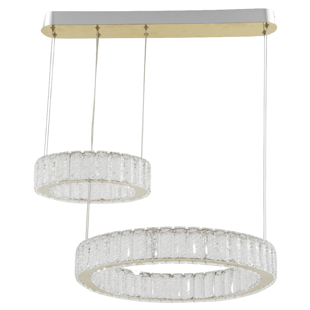 804-FYOUNA-080 LUSTRE LED 220V D300+500*H1200MM FYOUNA