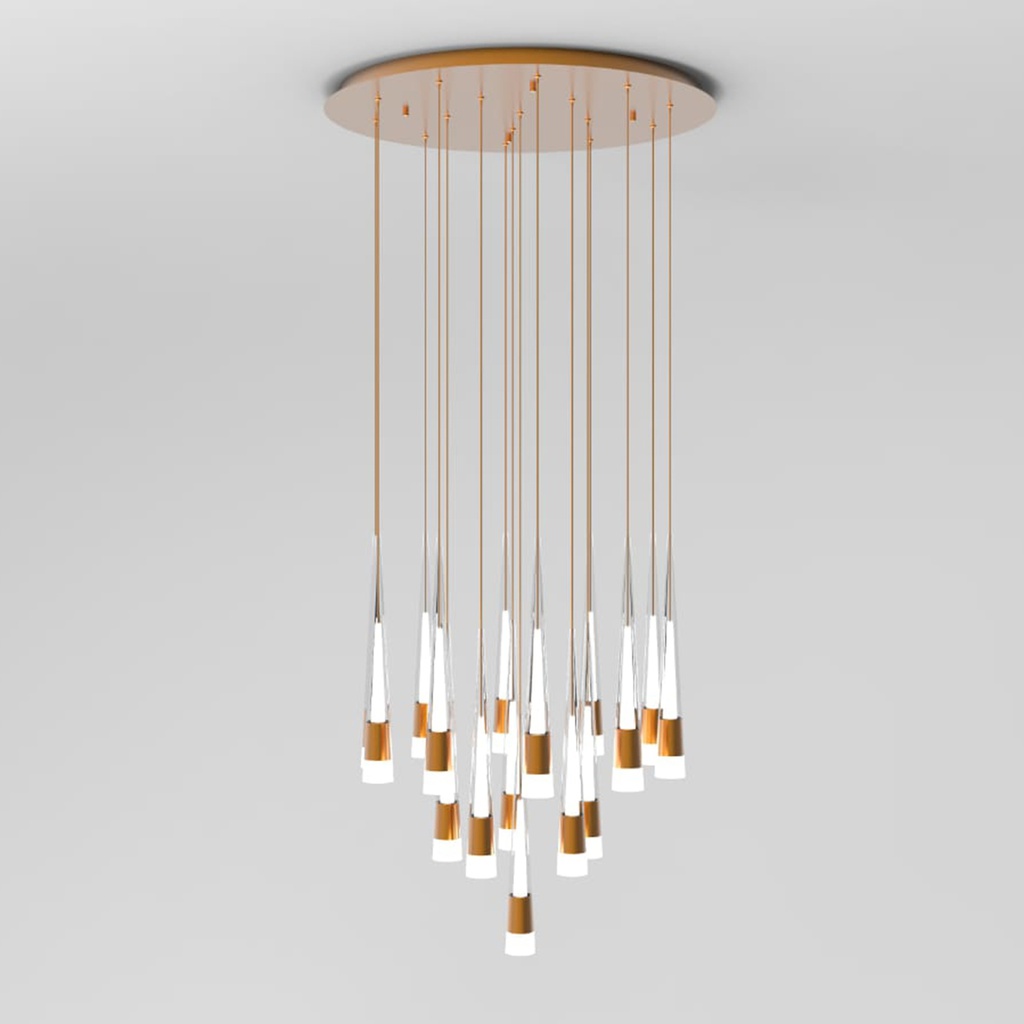 804-SPRINLA-005-LUSTRE SUSPENDU LED  220V Ø65*140CM SPRINLA