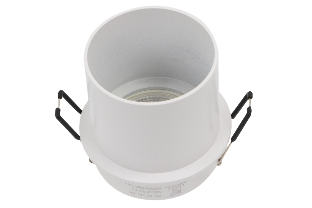 221-RETIRA-110-CADRE SPOT FIXE A ENCASTRER ROND ALUMINIUM RETIRA