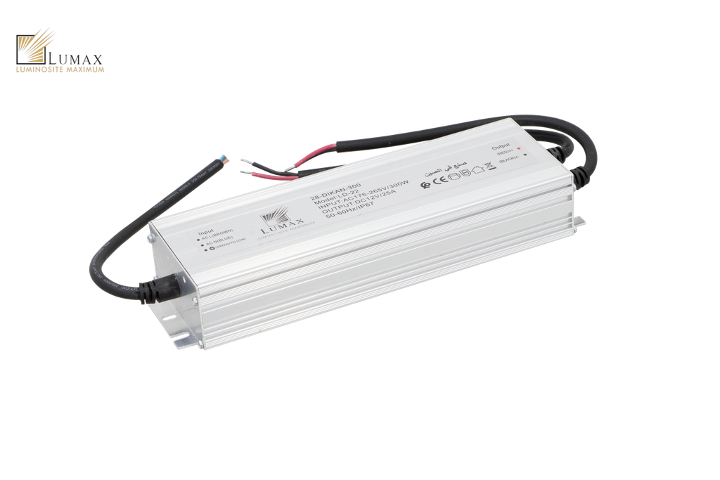 28-DIKAN-300-TRANSFORMATEUR ETANCHE 25A 12V IP67 DIKAN