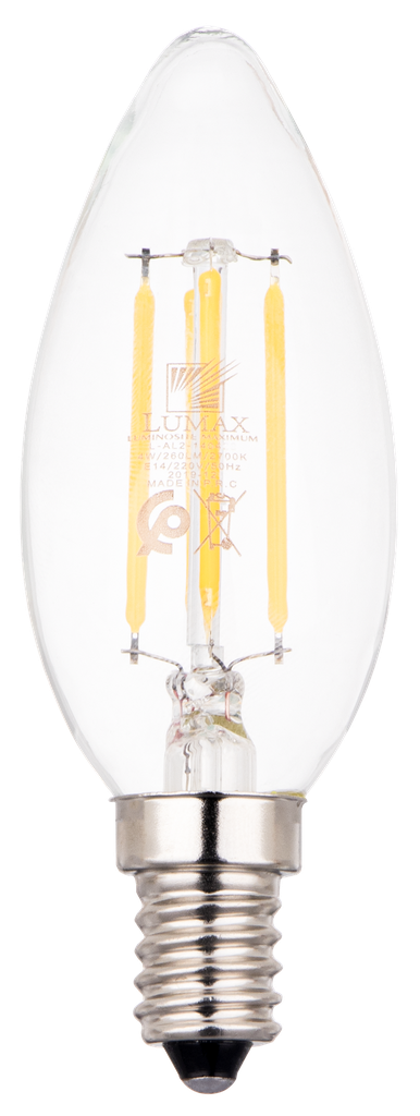 1012-AL-1241-LAMPE LED FILAMENT CLAIRE C35 E14 220V ALPHA