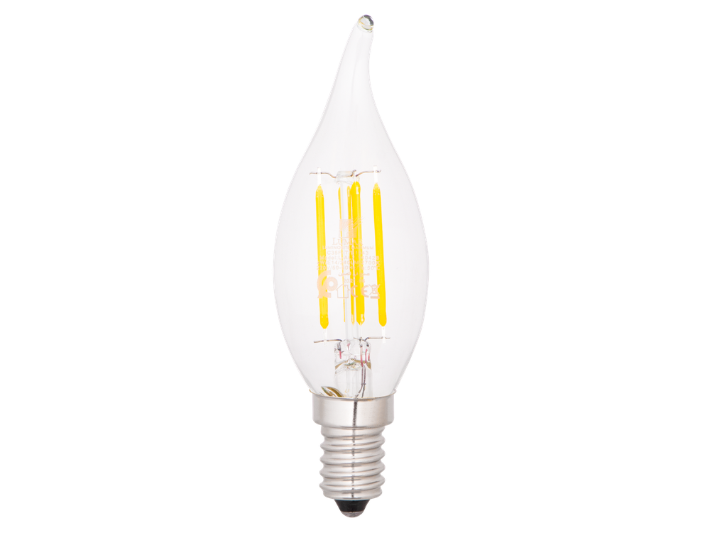 C35F-T/E1443-LAMPE LED FILAMENT BOUGIE CLAIRE C35 E14 220V ALPHA