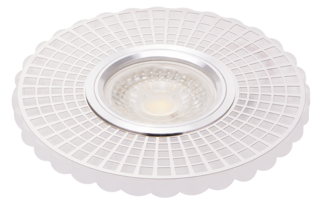 S-VI12-251919-SPOT MR16 A ENCASTRER ROND ACRYLIQUE+METAL + LED 3W IRANIA