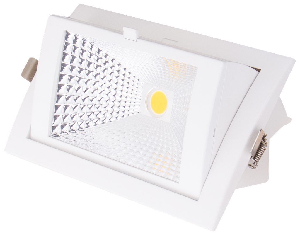 S-PS4-344040-SPOT LED A ENCASTRER RECTANGULAIRE ORIENTABLE COB 220V BINEDIA