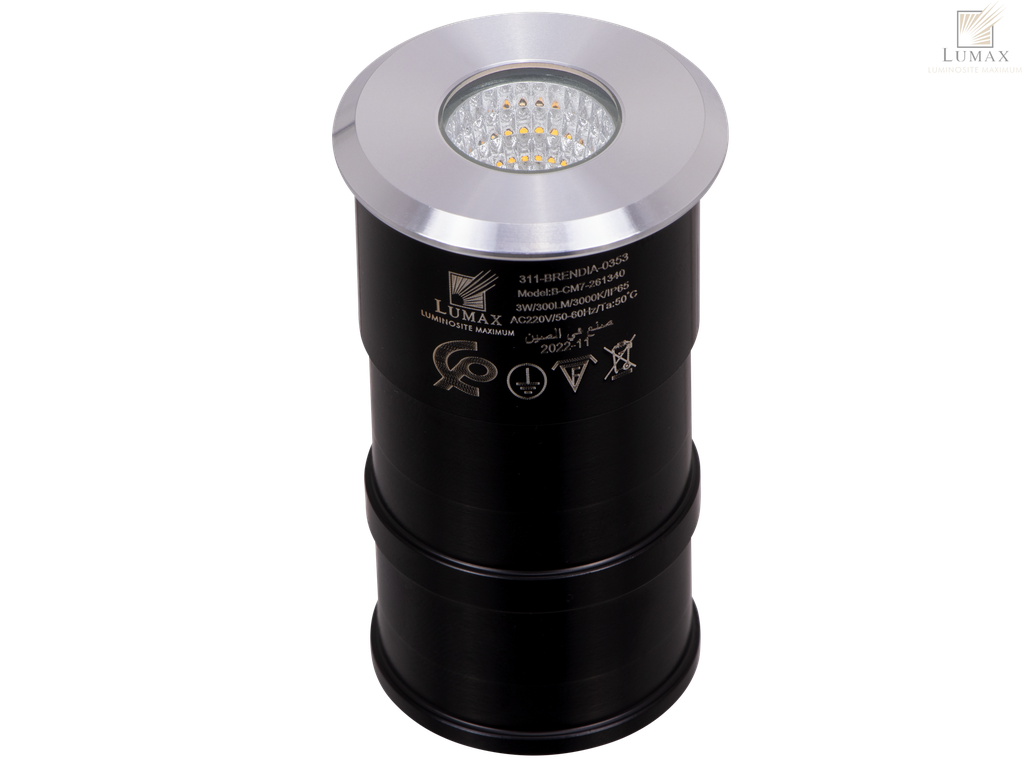 311-BRENDIA-0353-SPOT AU SOL LED ROND FIXE COB IP65 220V