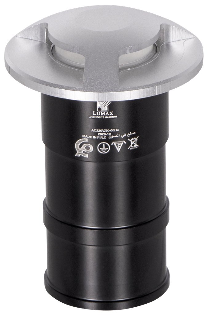 311-OPTICA-0353-SPOT AU SOL LED ROND FIXE 3 FACES IP54 COB 220V