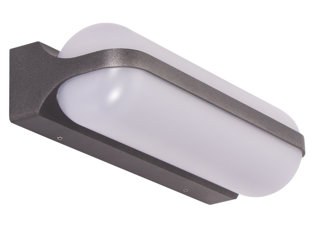 [J-BR2-451240] J-BR2-451240-APPLIQUE LED D'EXTERIEUR IP54 220V MALTO (12W, 4000K, GRIS FONCE)