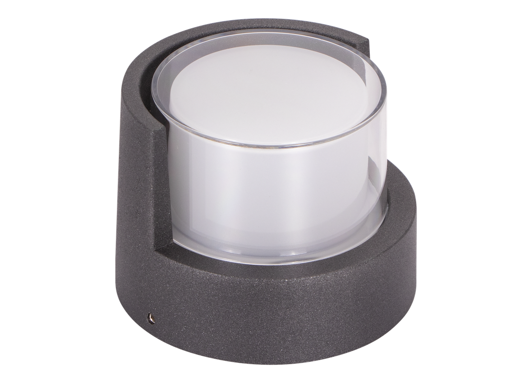 [J-BR2-150740] J-BR2-150740-APPLIQUE LED D'EXTERIEUR ROND IP54 220V UBANYA (7W, 4000K, GRIS FONCE)