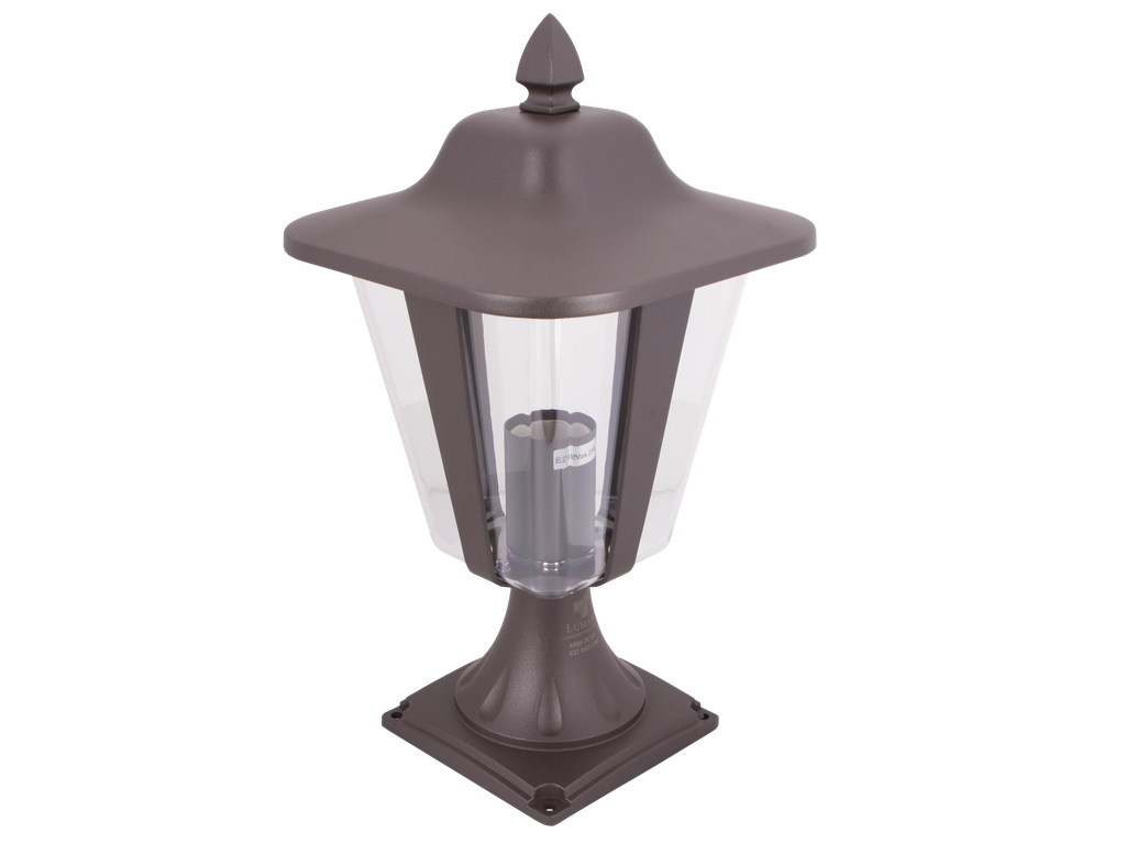[J-BO8-892708] J-BO8-892708-BORNE JARDIN E27 220V 36CM OSTRAL (MARRON)