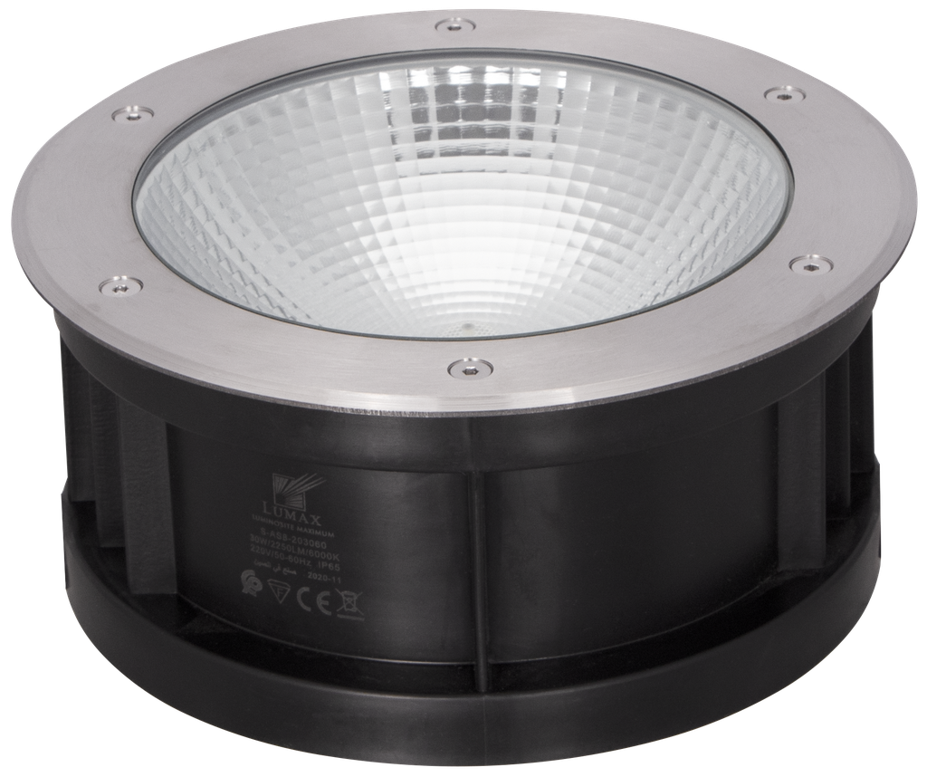 312-LORANDIA-051-SPOT AU SOL LED A ENCASTRER ROND FIXE IP65 COB 220V