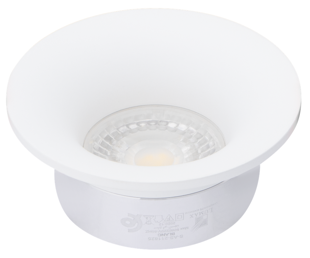 221-ASTORIA-3110SPOT GU10 A ENCASTRER ROND RETRAIT ALUMINIUM