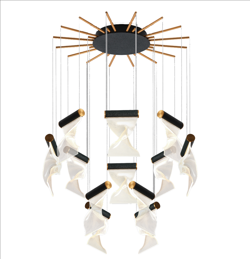 803-GRAMOLA-3006- SUSPENSION LED 220V D 800*800*H2500MM GRAMOLA