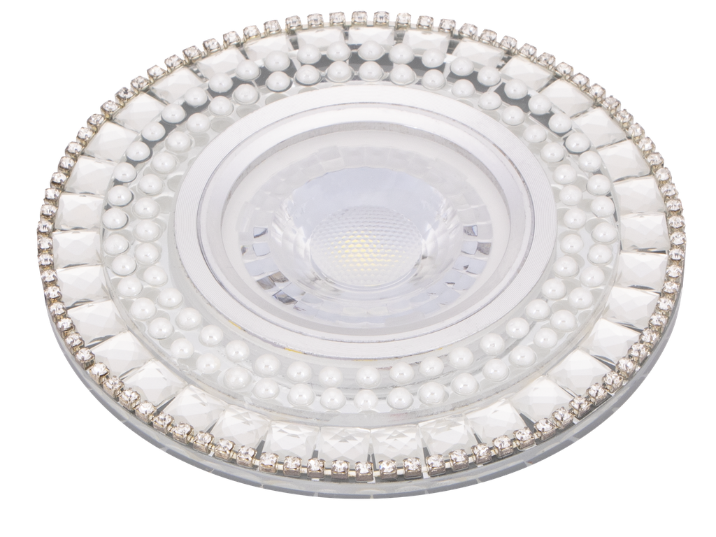22-4-ADONIS-722 SPOT MR16 A ENCASTRER ROND CRYSTAL + LED 3W