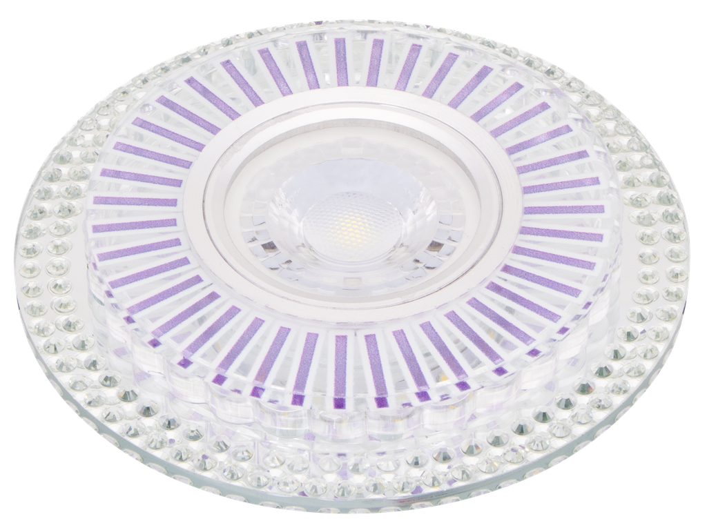 22-4-VITEX-26892 SPOT MR16 A ENCASTRER ROND 3D GLASS+CRYSTAL + LED 3W