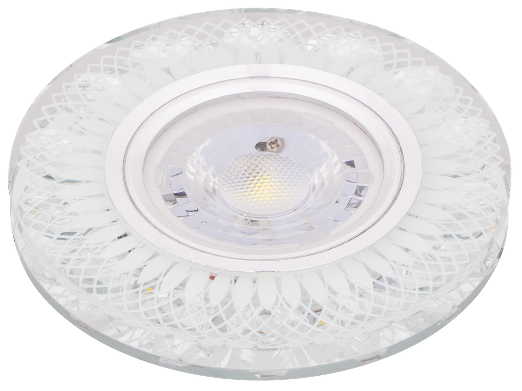 22-4-CASSIA-26712 SPOT MR16 A ENCASTRER ROND 3D GLASS+CRYSTAL + LED 3W
