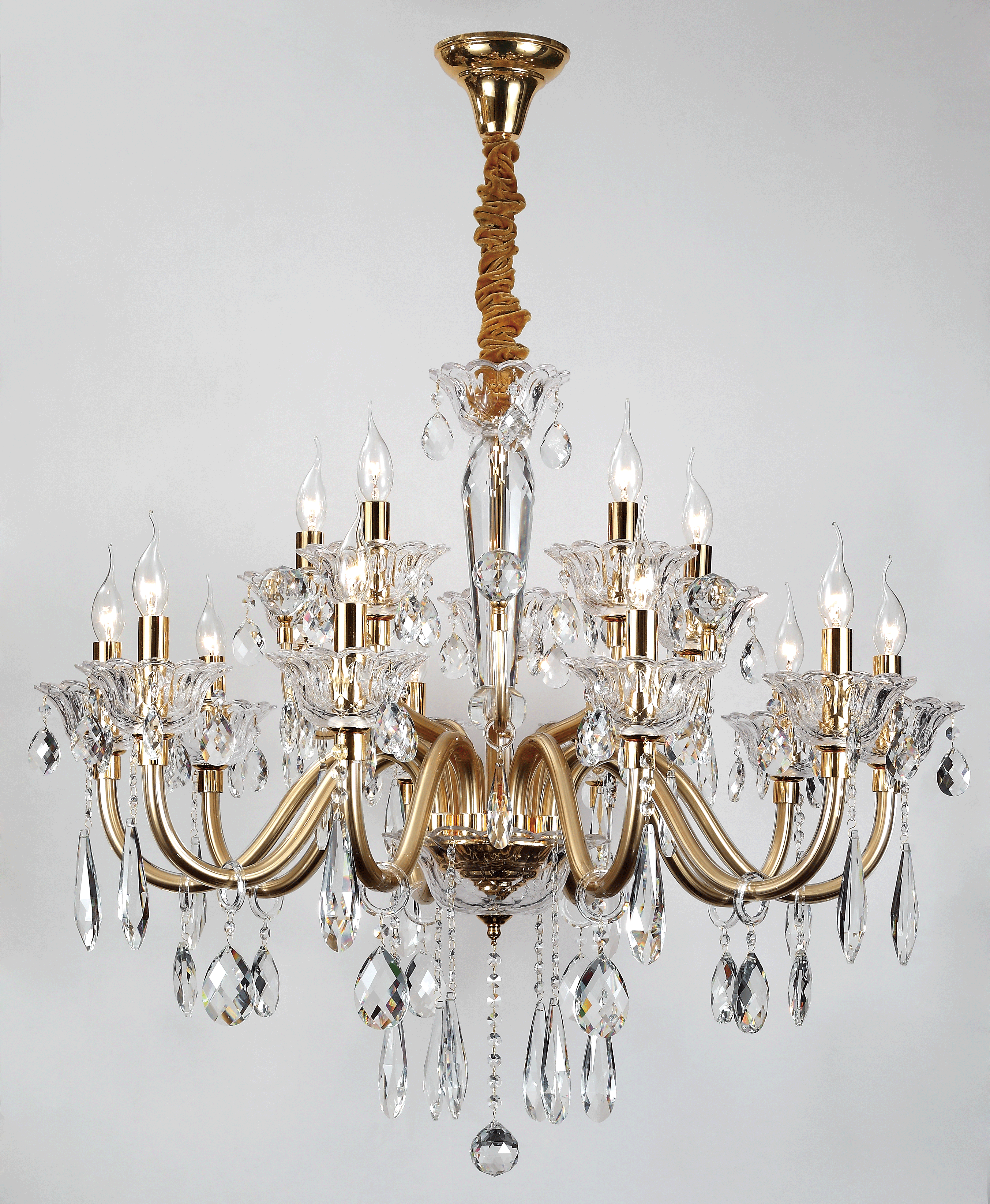 804-TIFFANY-015- LUSTRE 15*E14  220V D950/H800