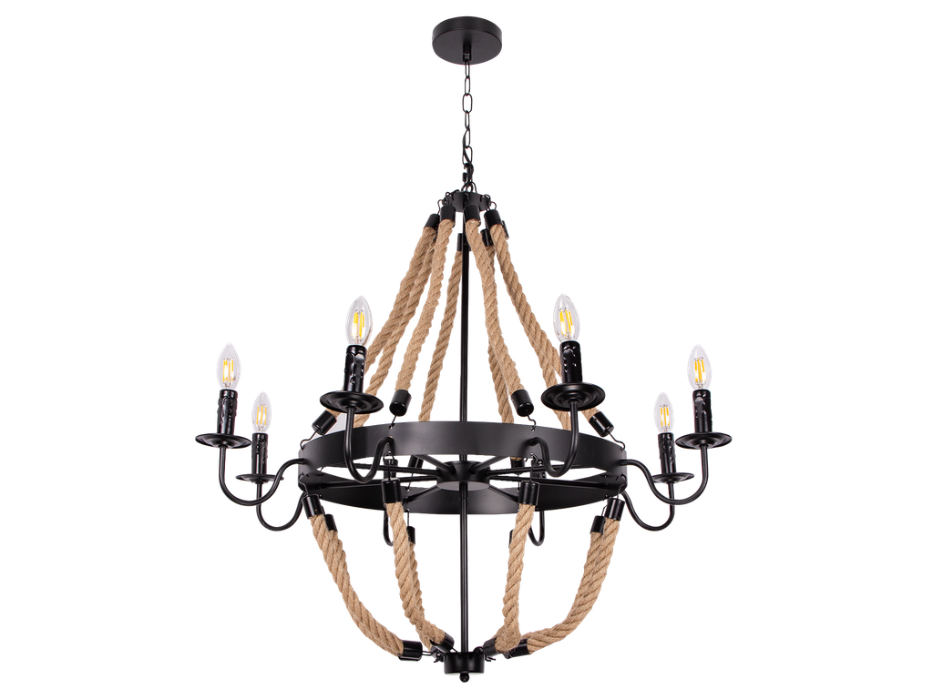 804-CLARA-008- LUSTRE 8XE14 220V D900*1060