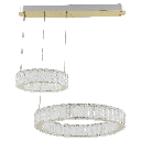 804-FYOUNA-080 LUSTRE LED 220V D300+500*H1200MM FYOUNA