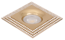 S-LUX-161769-SPOT MR16 A ENCASTRER CARRE ALUMINIUM+CRISTAL PRINYA
