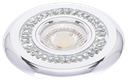 S-LUX-251101-SPOT MR16 A ENCASTRER ROND ALUMINIUM+CRISTAL + LED 3W RINKOW